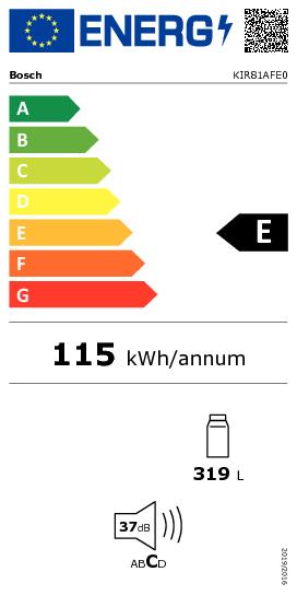 BOSCH KIR81AFE0 SERIE 6 réfrigérateur sans surgélateur - 178cm
