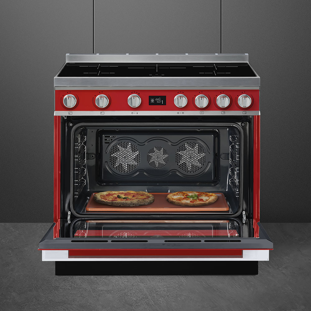 SMEG CPF9IPR cuisinière avec taque à induction - 90cm