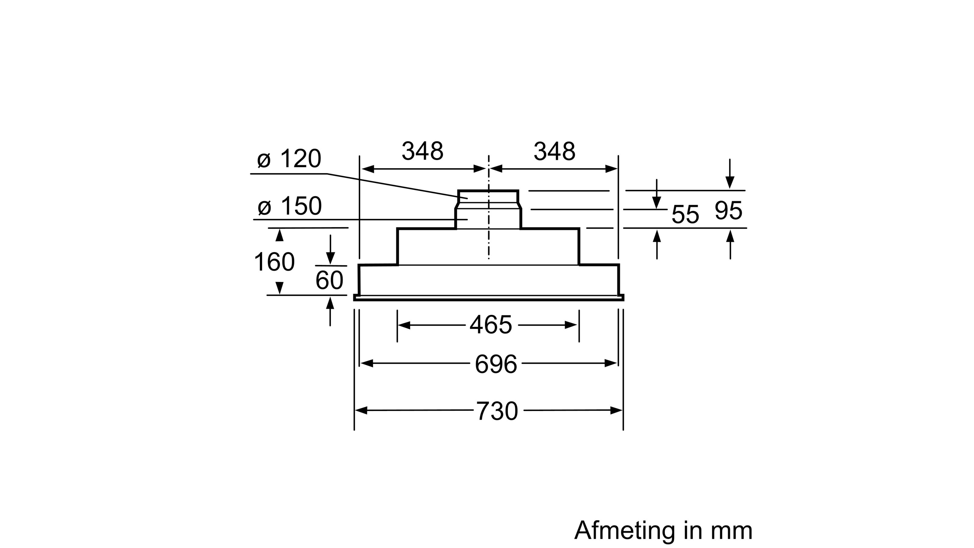 SIEMENS LB75565 IQ300 groupe d'extraction - 75cm