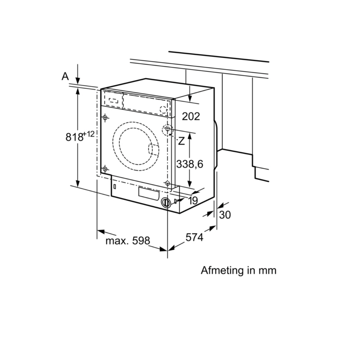 BOSCH WIW28542EU SERIE 8 lave-linge intégrable