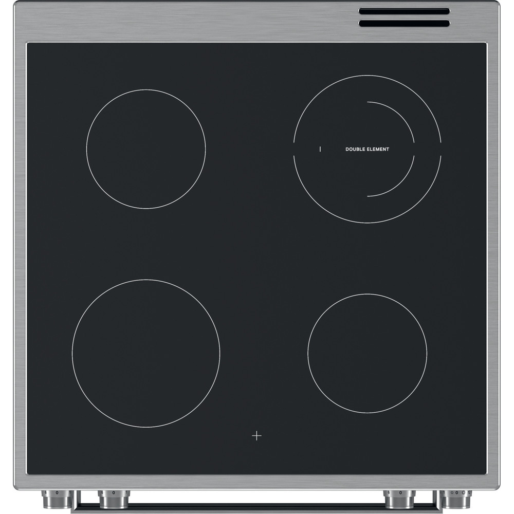 WHIRLPOOL WS68V8CCXT cuisinière avec taque céramique - 60cm
