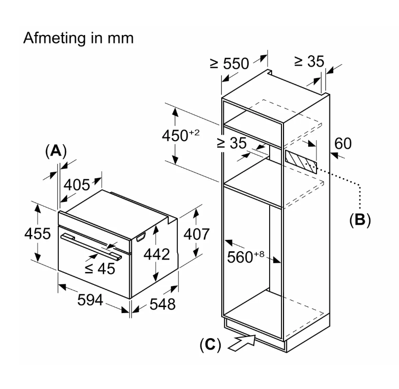BOSCH CMG978NM1 four multifonction avec micro-ondes - 45cm