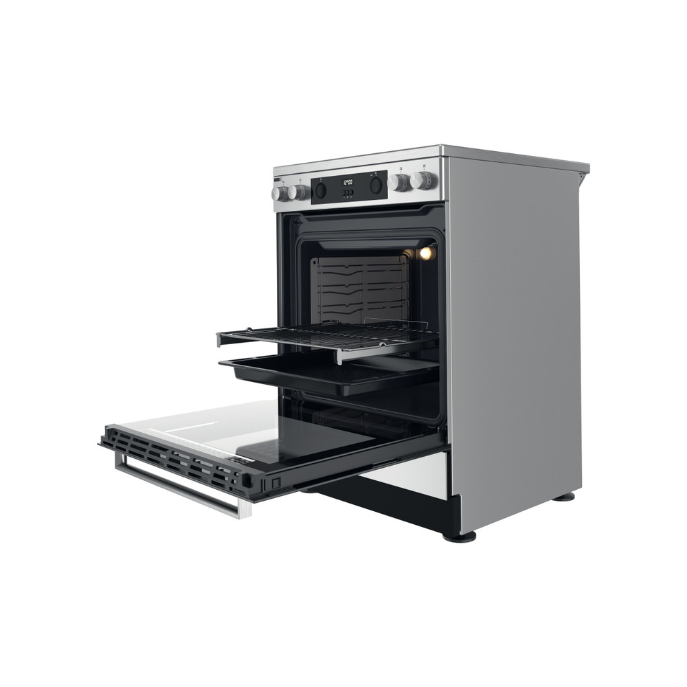 WHIRLPOOL WS68V8CCXT cuisinière avec taque céramique - 60cm