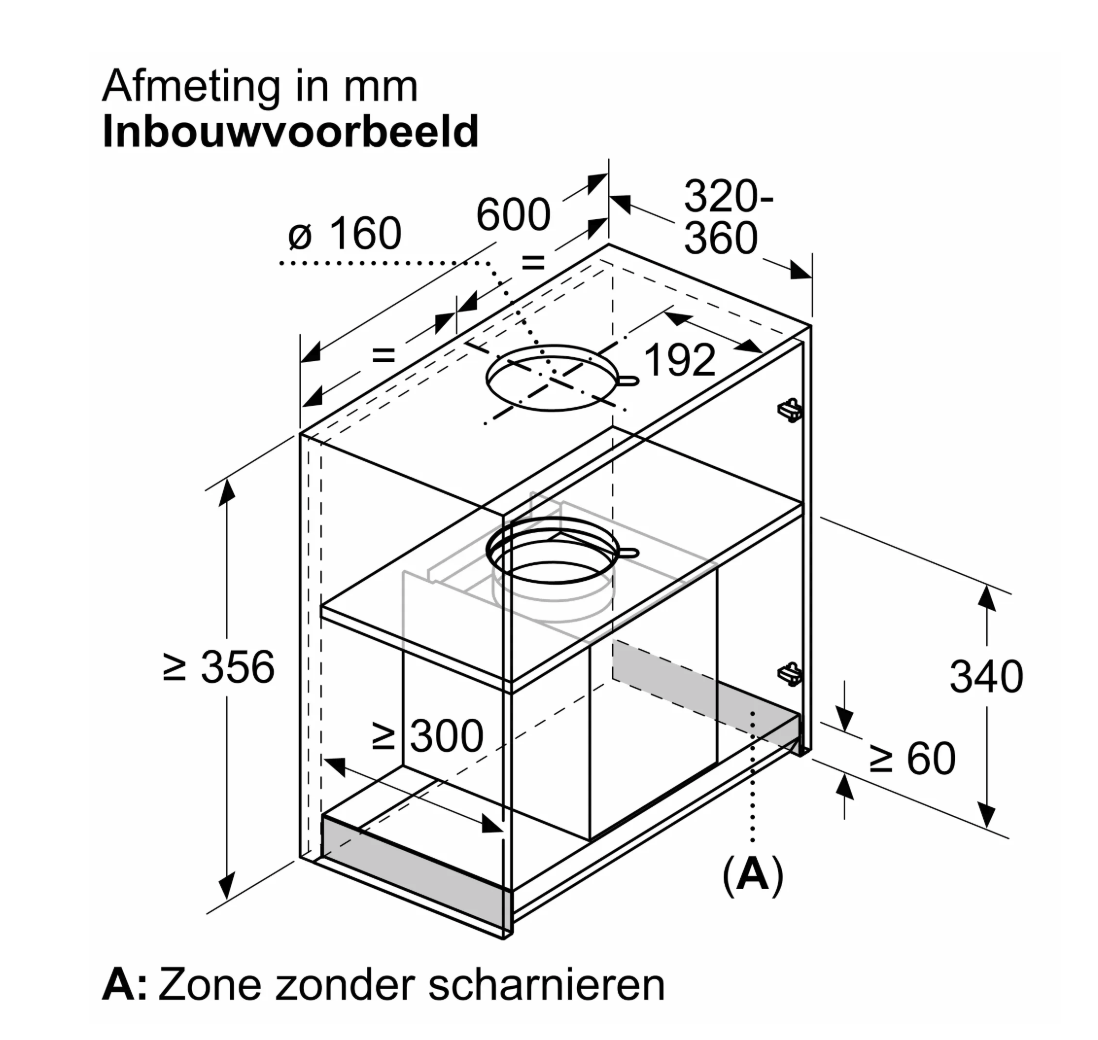 BOSCH DBB65CC65 hotte décorative - 60cm
