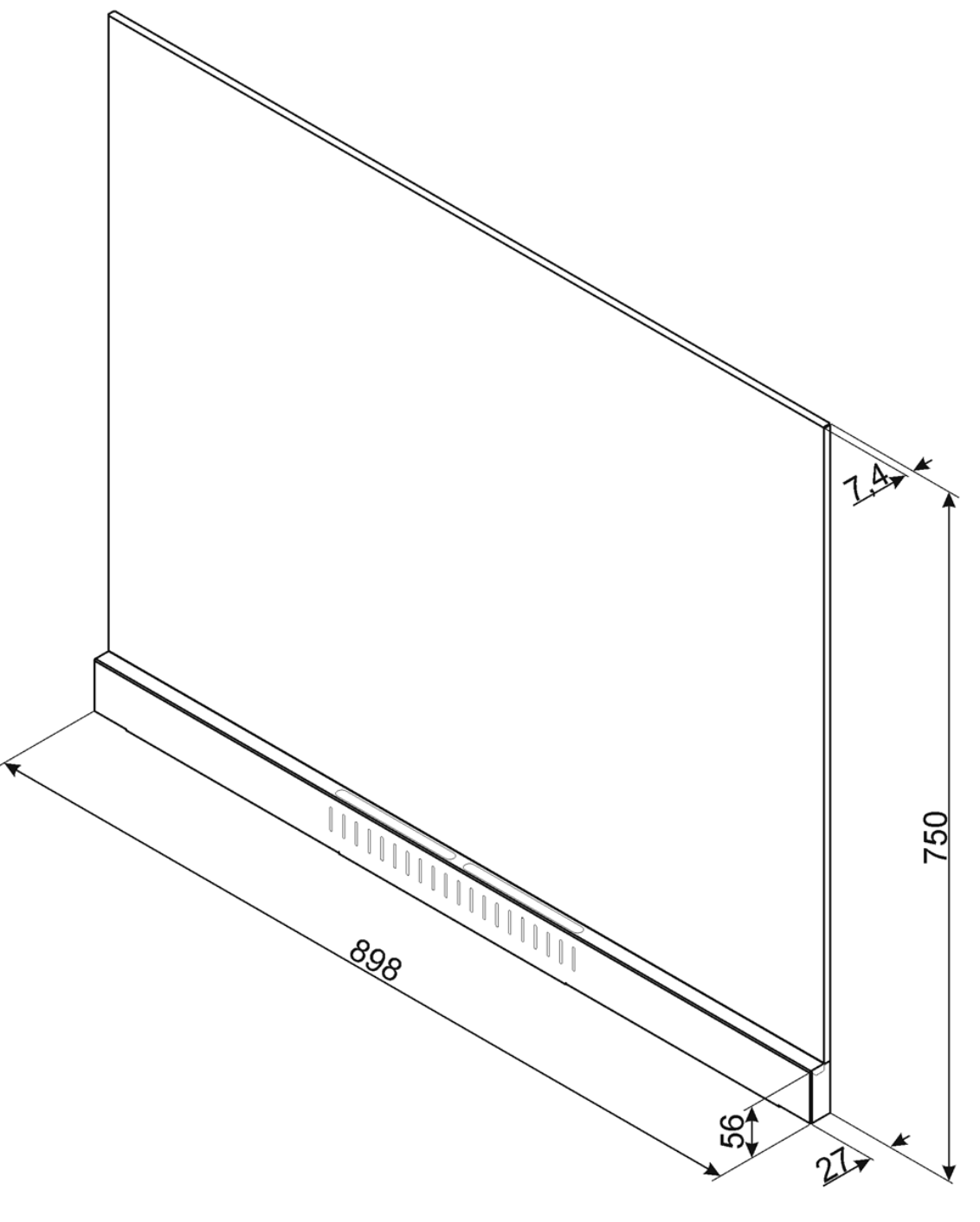 SMEG KIT1A1PY-9 crédence mural