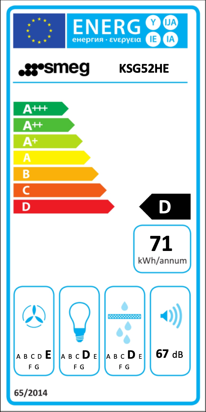 SMEG KSG52HE groupe d'extraction - 54cm