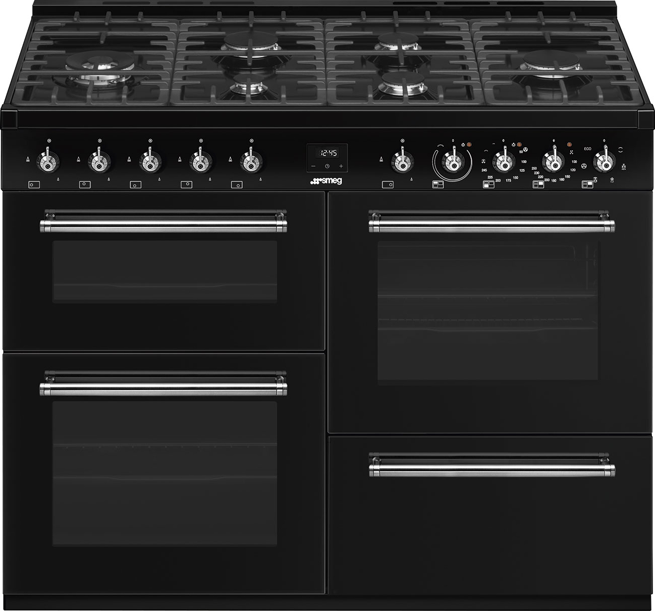 SMEG CX113GMBL cuisinière avec taque à gaz - 110cm