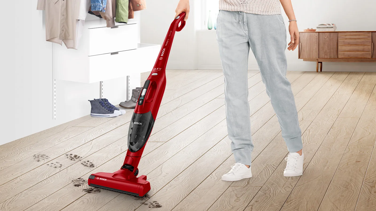 BOSCH BBHF214R Readyy'y aspirateur balai