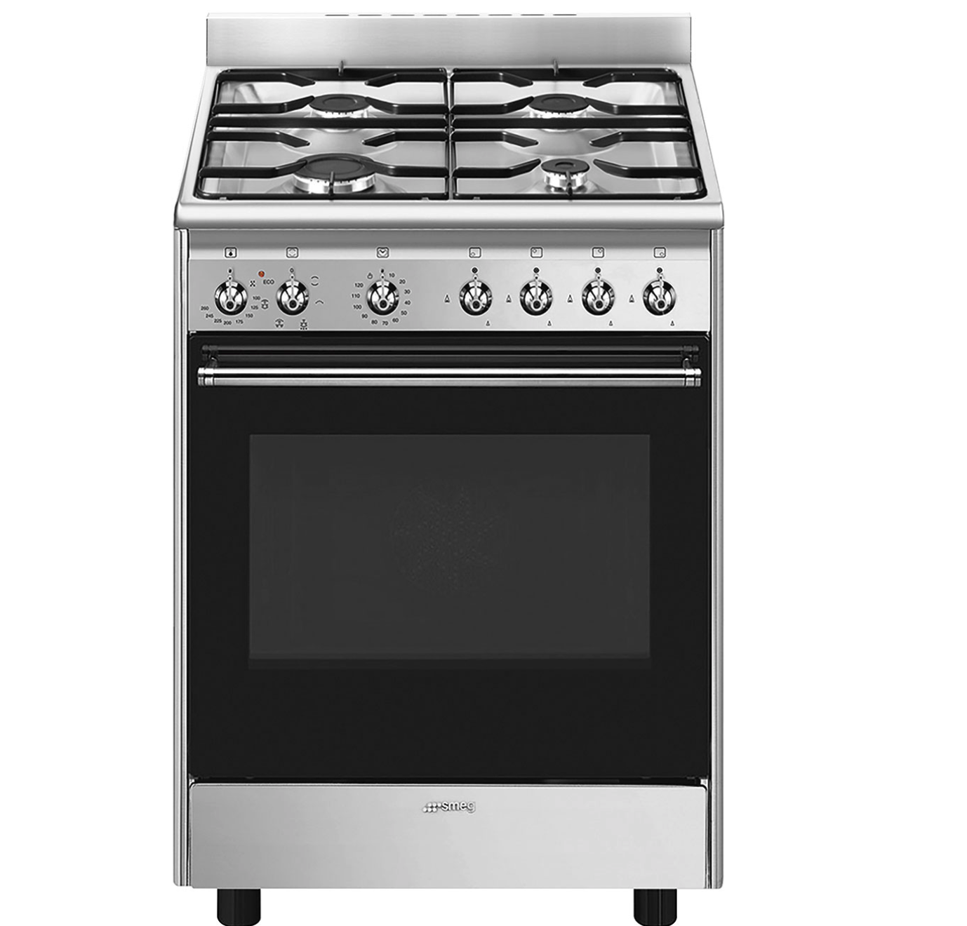 SMEG CX60GMX cuisinière avec taque à gaz - 60cm
