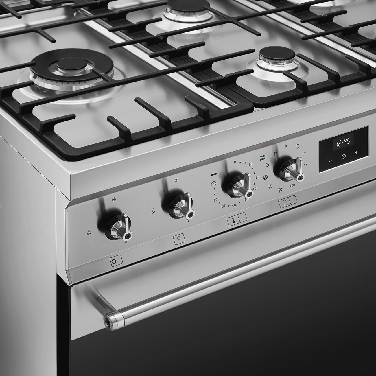 SMEG C92GPX2 cuisinière avec taque à gaz - 90cm