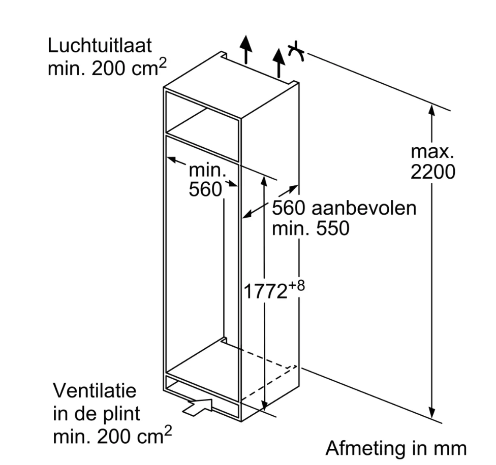 BOSCH KIL82SDD0 SERIE 6 réfrigérateur avec surgélateur - 178cm