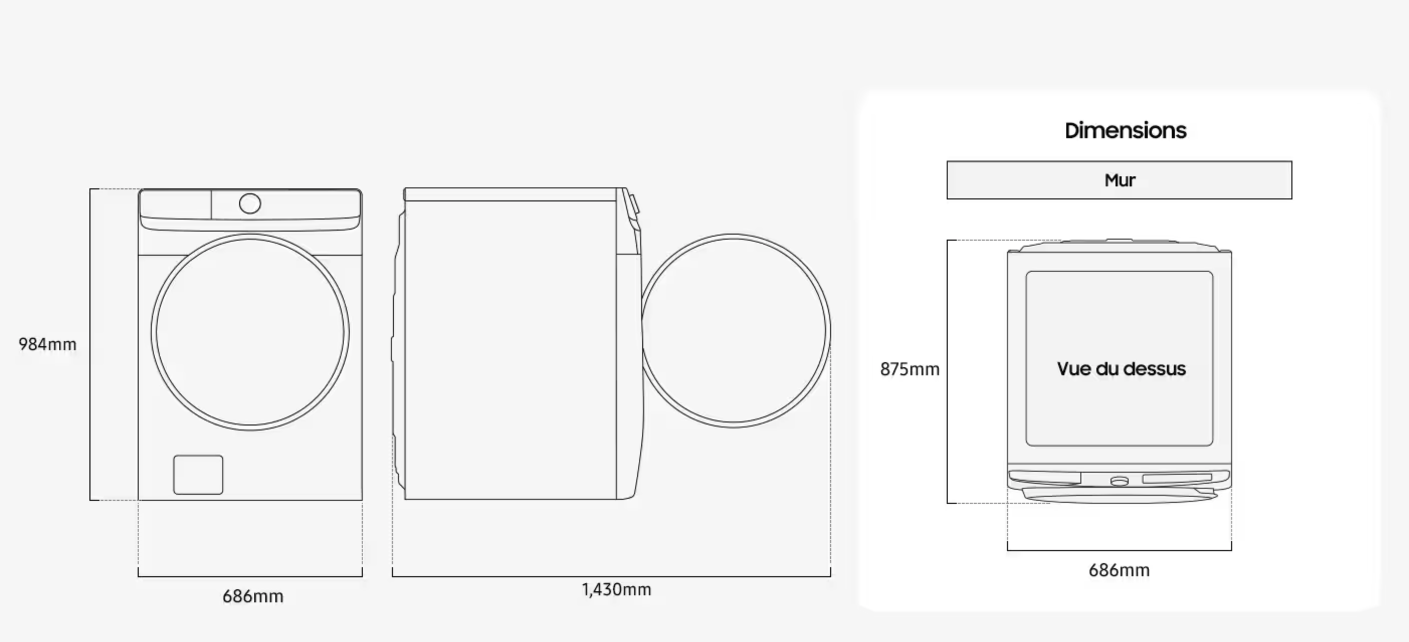 SAMSUNG WF20DG8650BVU3 lave-linge