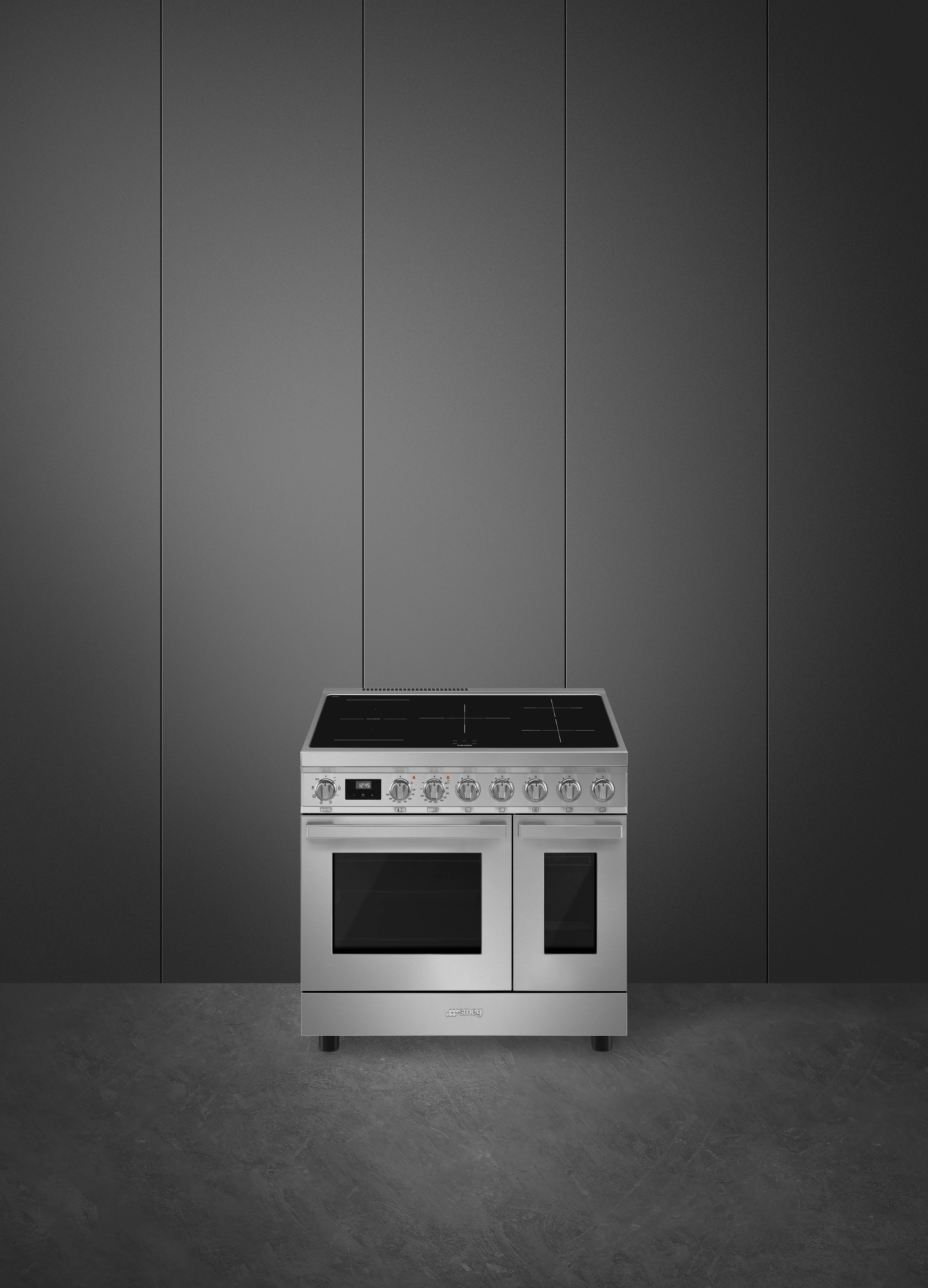 SMEG CPF92IMX cuisinière avec taque à induction - 90cm