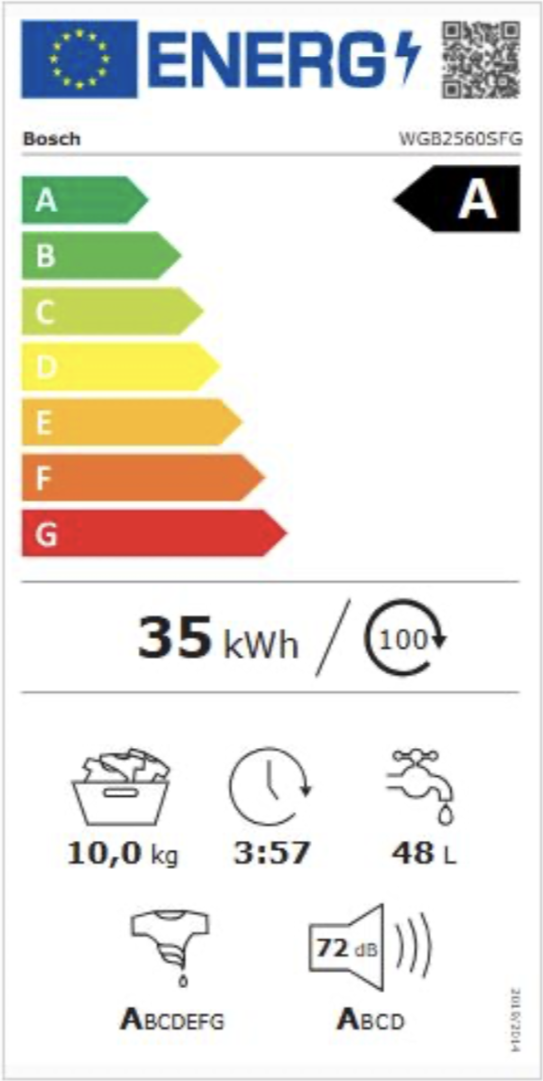 BOSCH WGB2560SFG SERIE 8 lave-linge