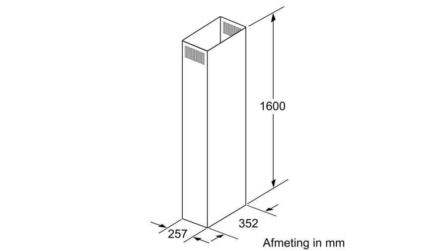 BOSCH DHZ1256 extension de cheminée