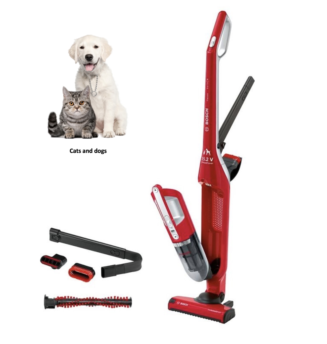 BOSCH BBH3ZOO28 aspirateur balai