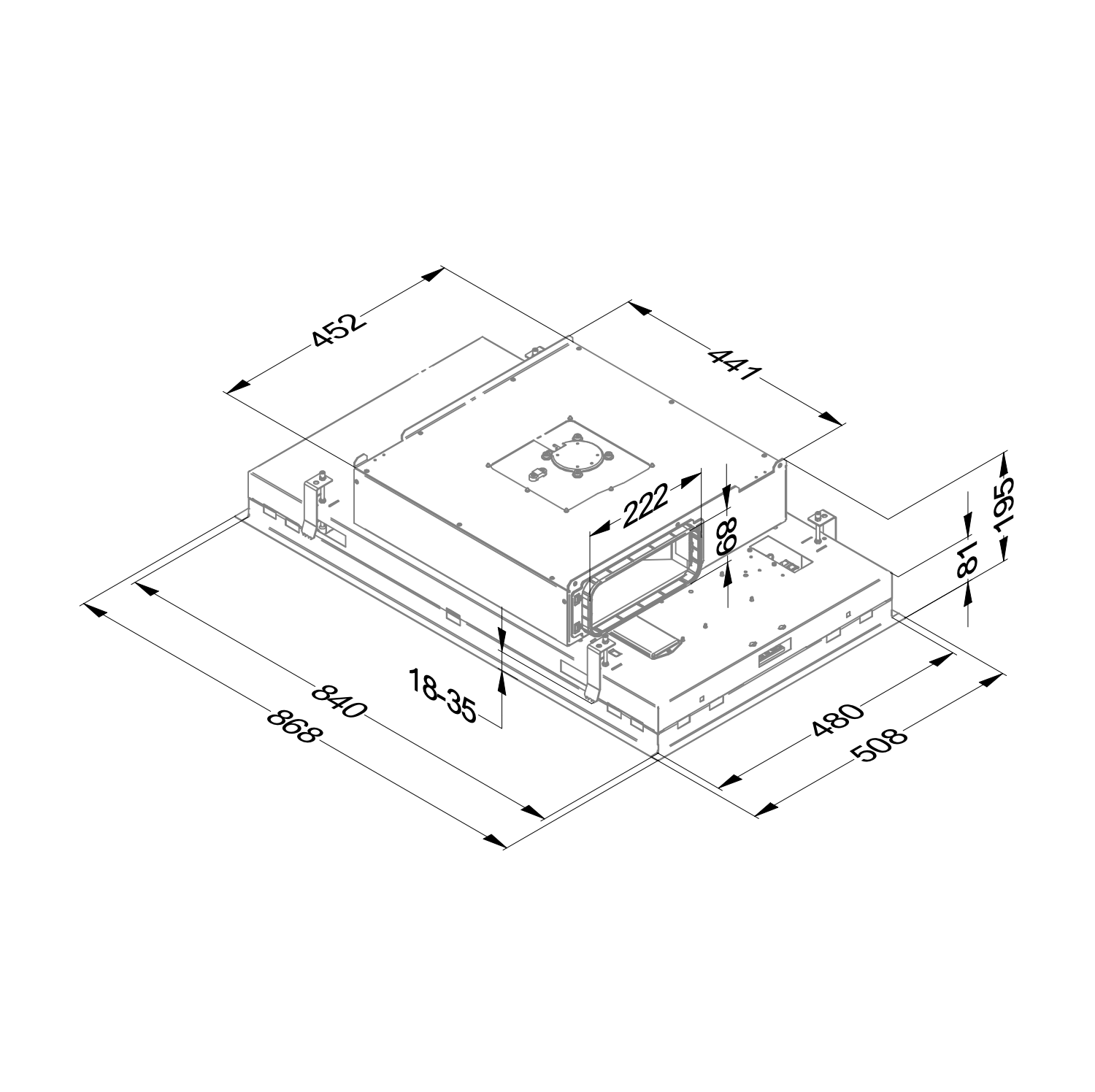 NOVY 6910 Pureline Pro Compact hotte plafonnier - 90cm
