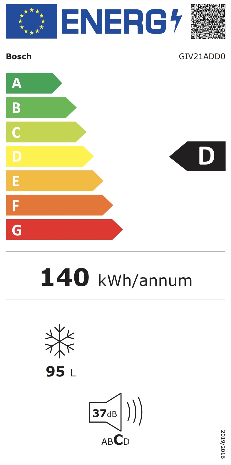 BOSCH GIV21ADD0 SERIE 6 congélateur encastrable - 88cm