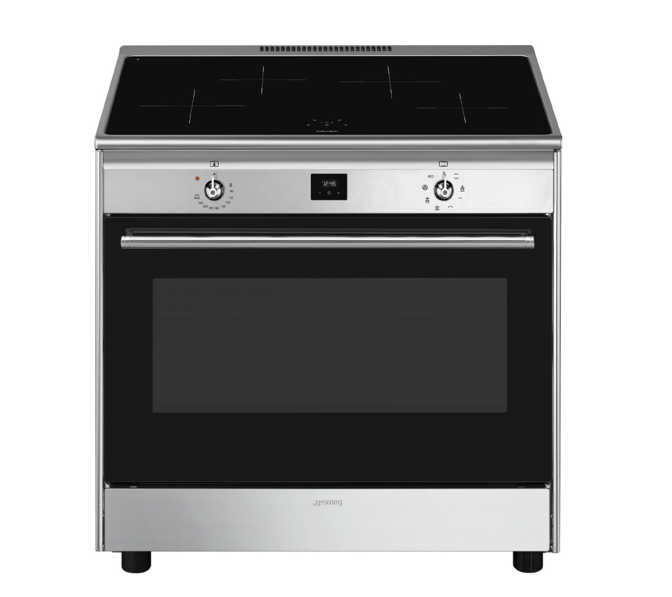 SMEG CG90CIXT cuisinière avec taque à induction - 90cm