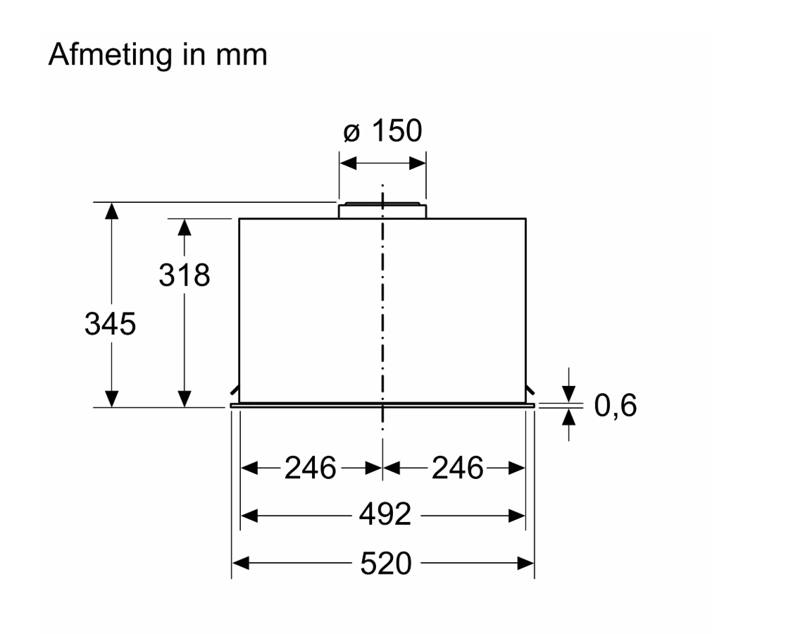 SIEMENS LB56NAC50 iQ500 groupe d'extraction - 52cm