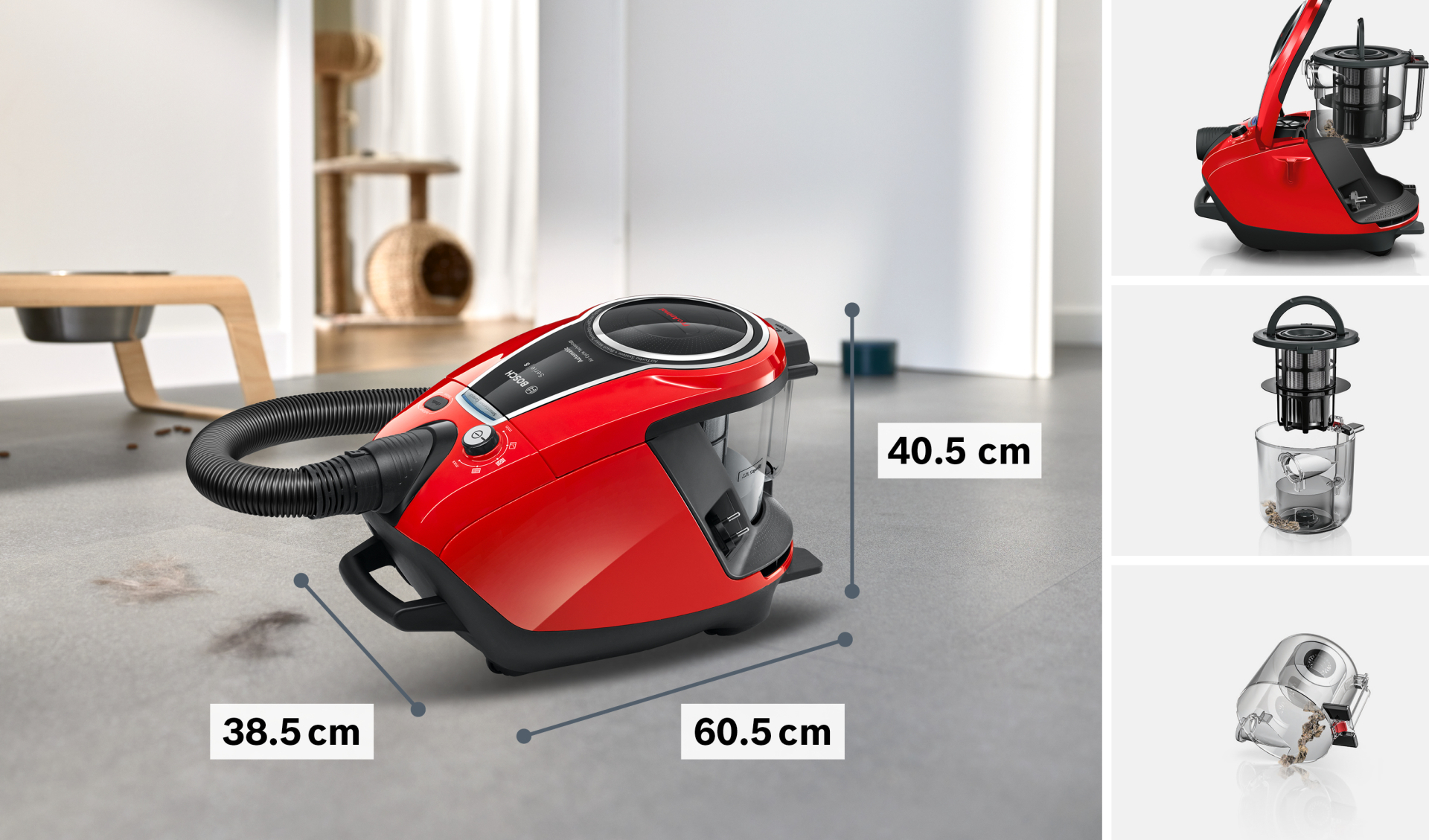 BOSCH BGS7PET1 aspirateur sans sac