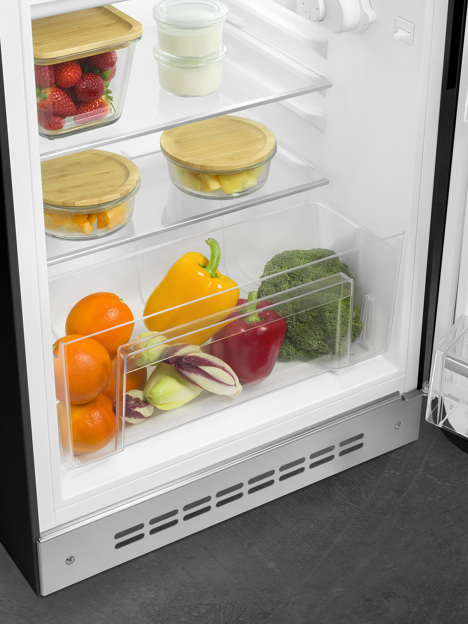 SMEG FAB10RBL6 réfrigérateur pose-libre avec surgélateur - 96cm