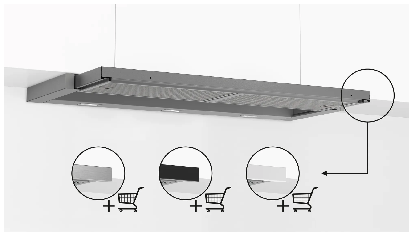 BOSCH DFR097A52 SERIE 4 hotte téléscopique - 90cm