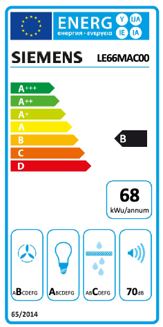 SIEMENS LE66MAC00 IQ100 hotte intégré - 60cm