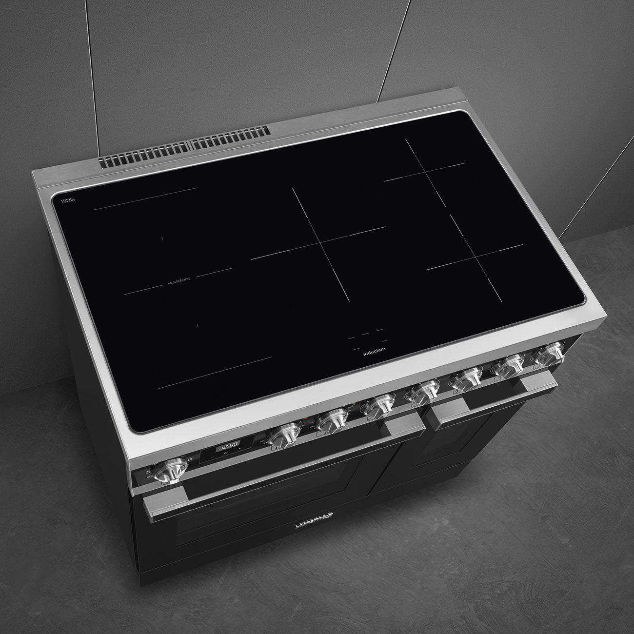 SMEG CPF92IMBL cuisinière avec taque à induction - 90cm