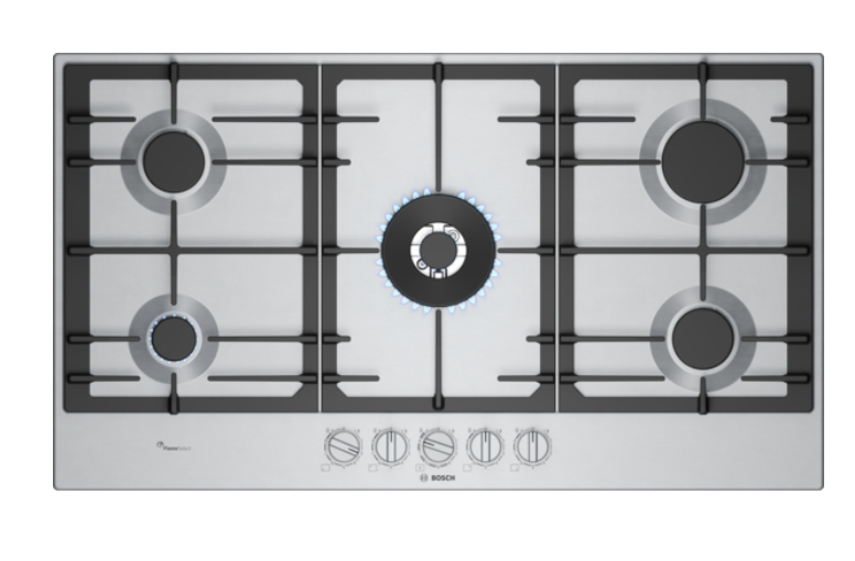 BOSCH PCR9A5I90 SERIE 6 table de cuisson au gaz - 90cm
