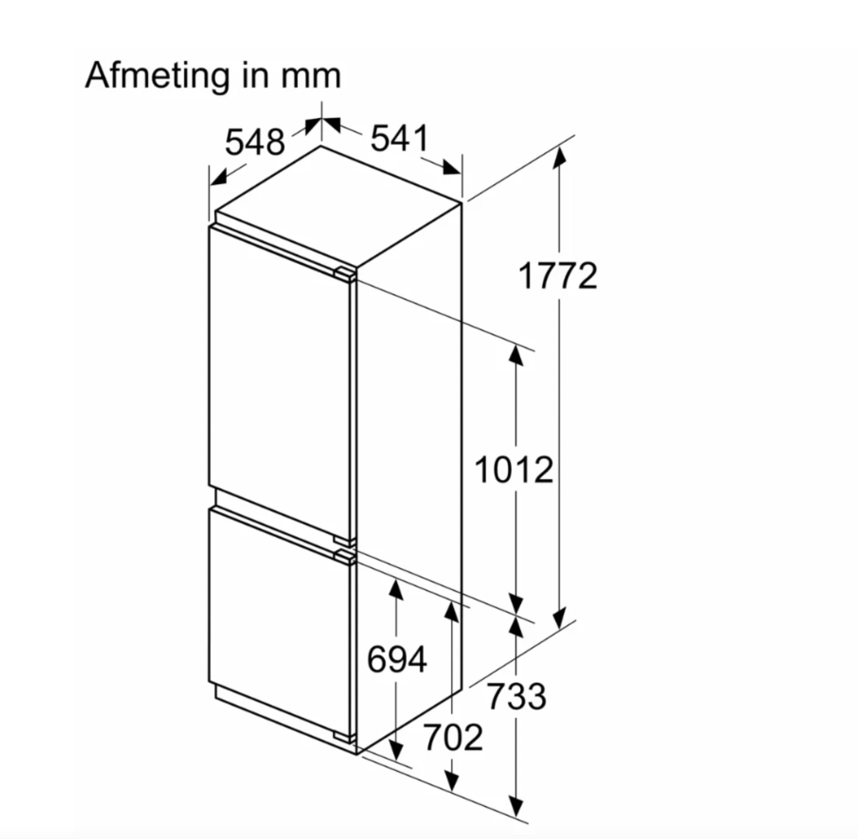 BOSCH KIN86SFE0 SERIE 4 combiné réfrigérateur-congélateur - 178cm