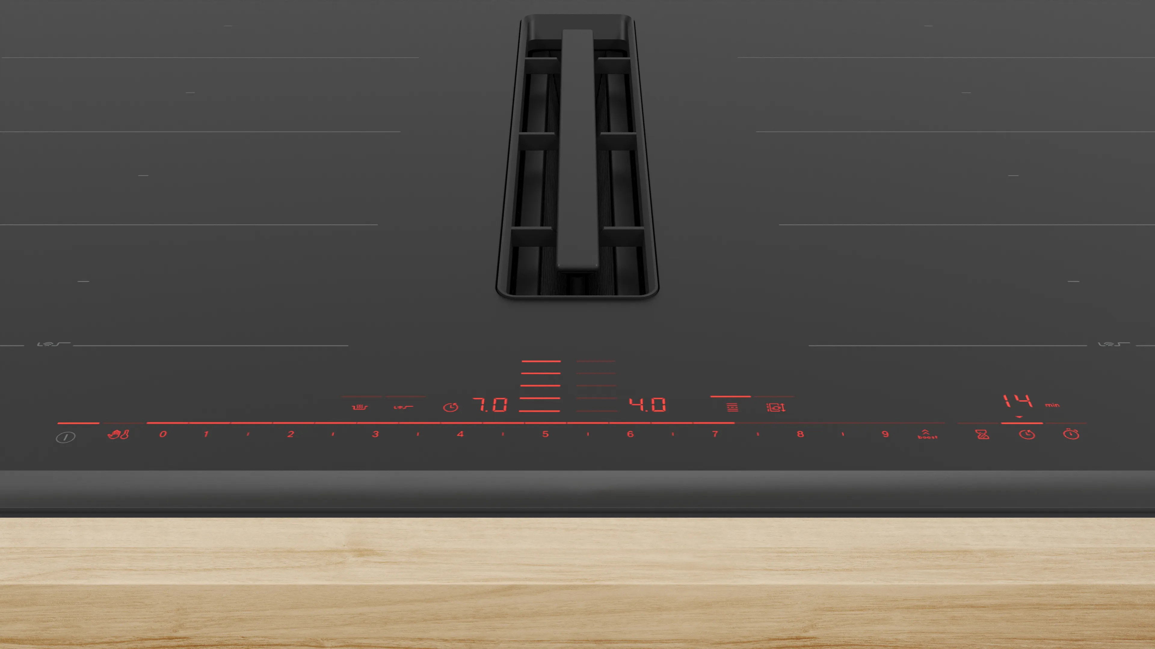 BOSCH PXX890D51E SERIE 8 table de cuisson avec hotte integrée - 80cm