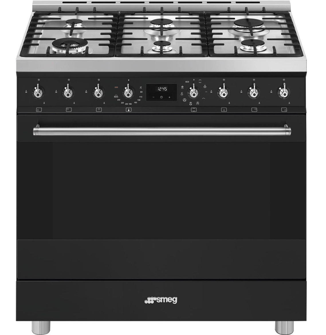 SMEG C9GMMB2 cuisinière avec taque à gaz - 90cm