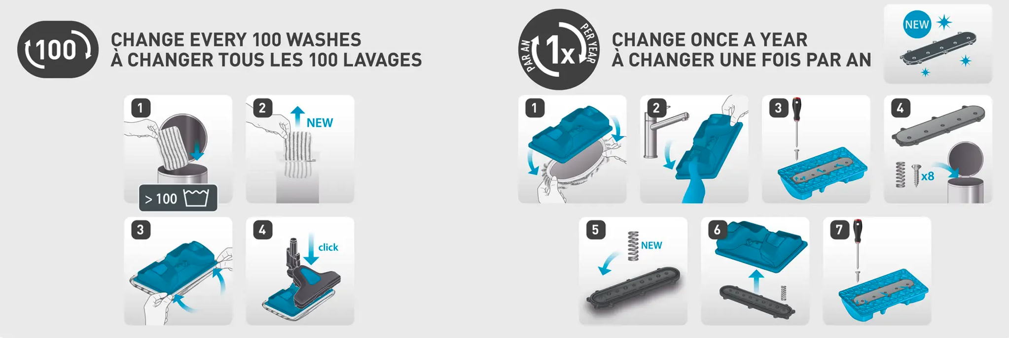 ROWENTA ZR009502 microfibres mops