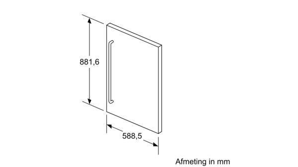 SIEMENS KF20ZSX0 panneau de porte
