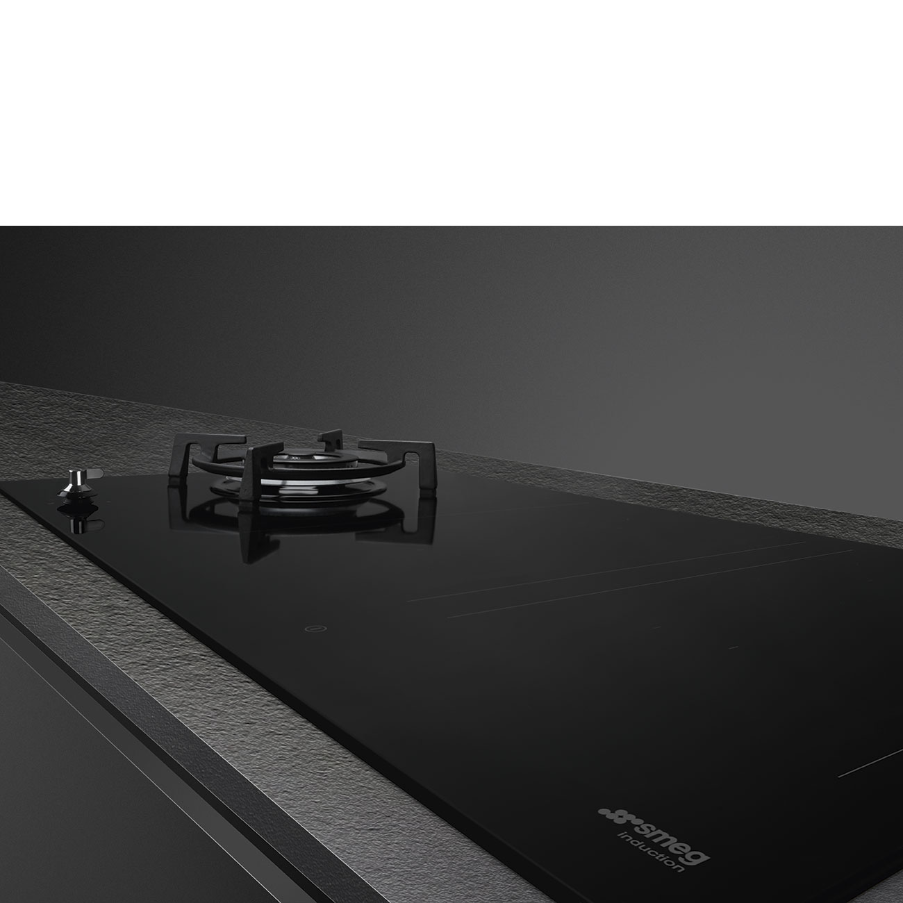 SMEG PM3953D table de cuisson gaz-induction - 90cm