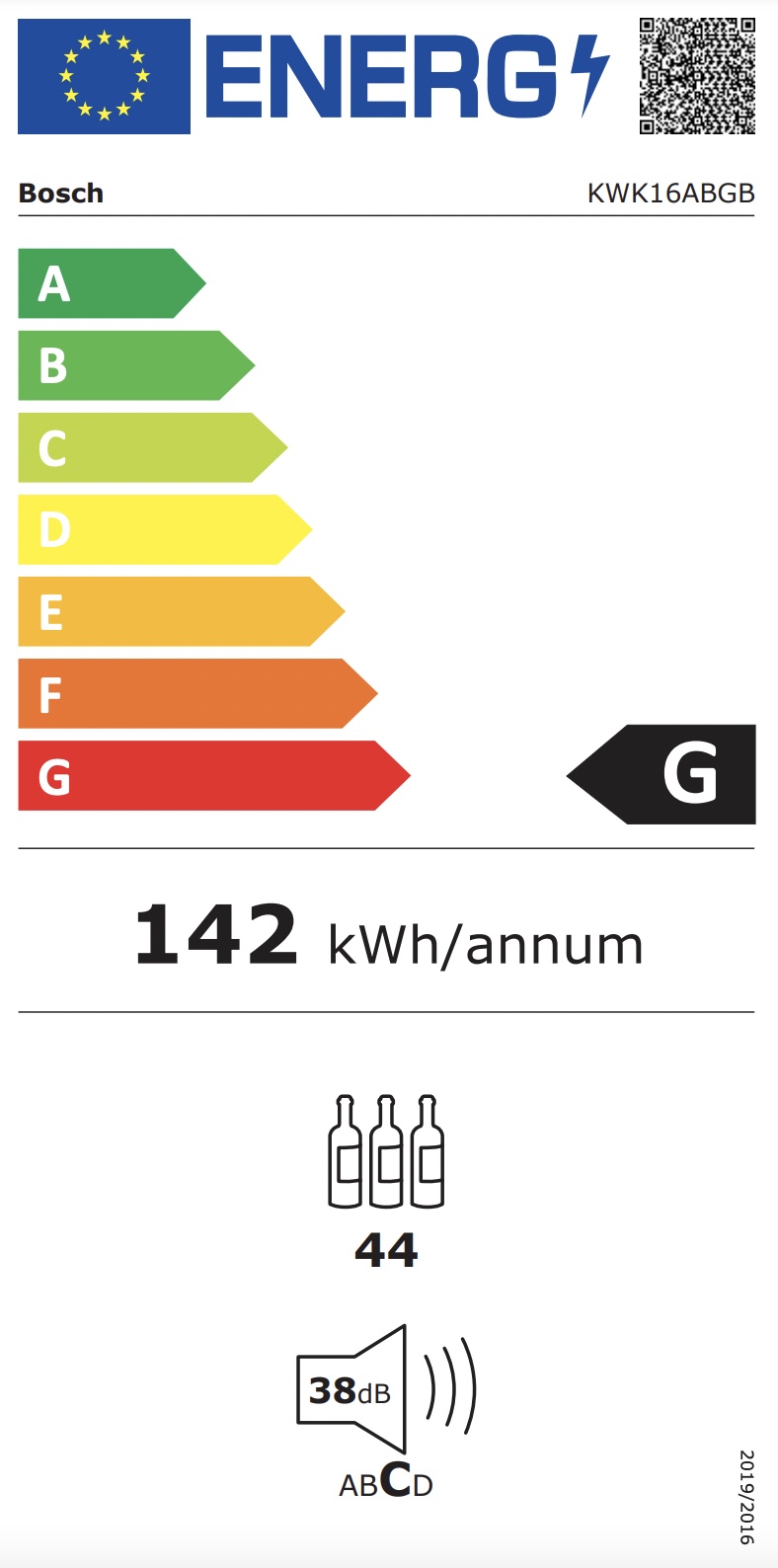 BOSCH KWK16ABGB SERIE 6 cave à vin pose-libre
