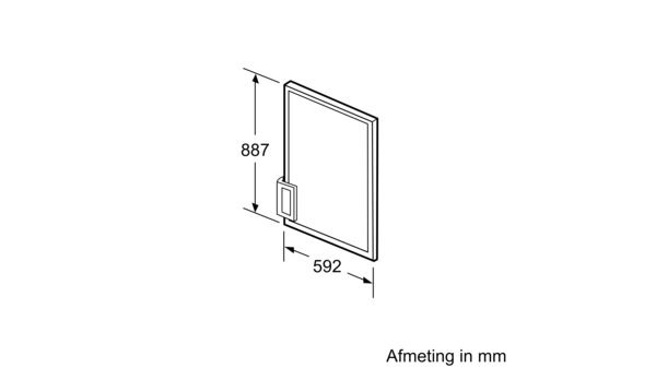 SIEMENS KF20ZAX0 panneau de porte