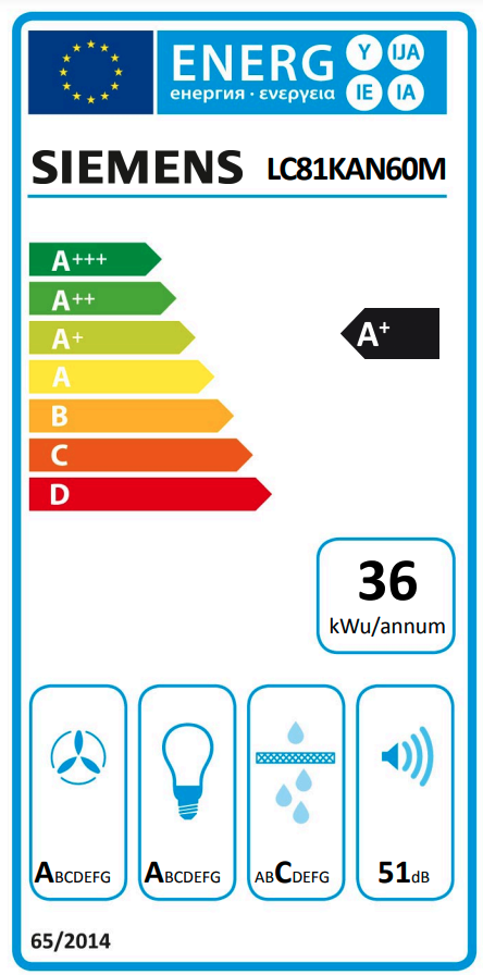 SIEMENS LC81KAN60M IQ500 hotte murale - 80cm