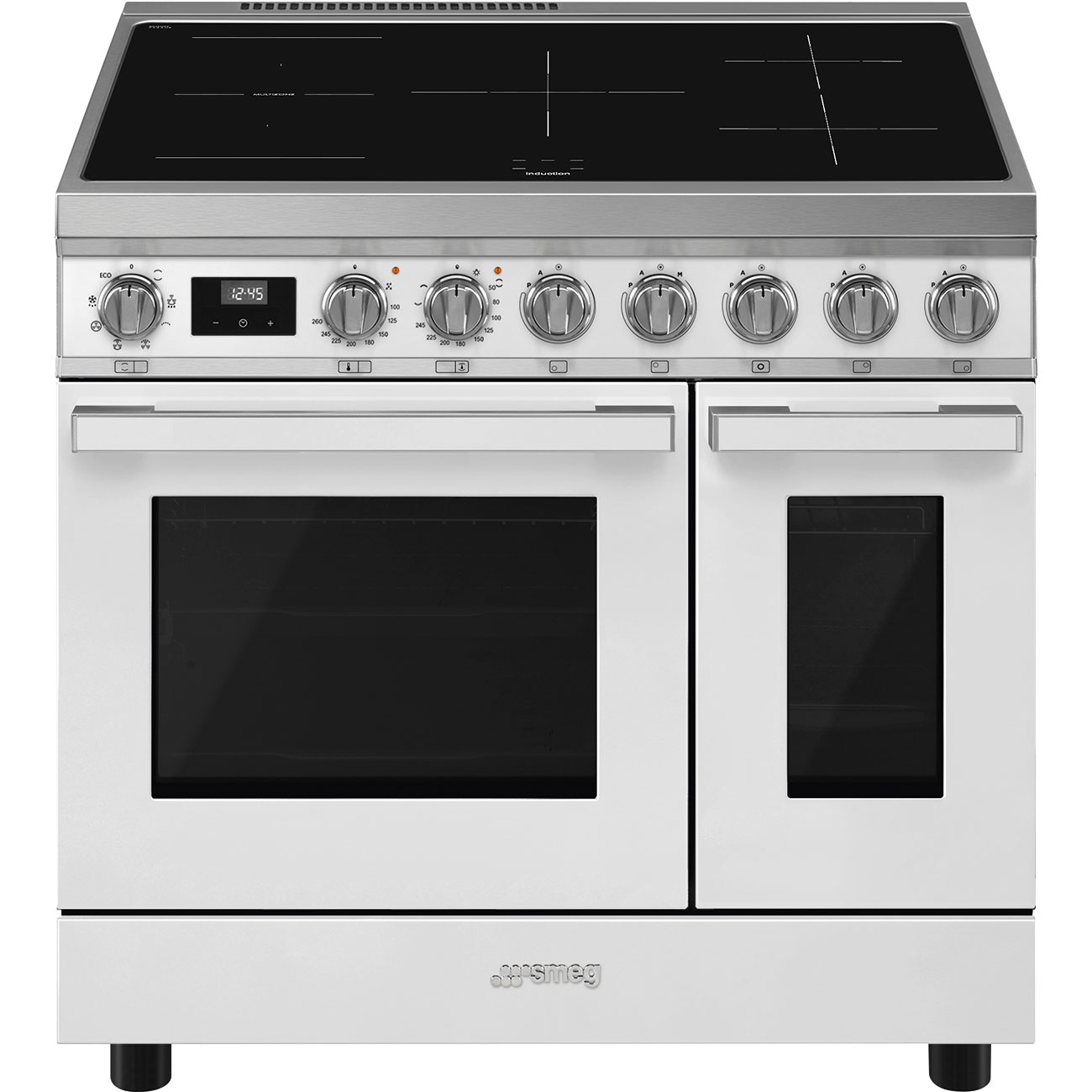 SMEG CPF92IMWH cuisinière avec taque à induction - 90cm