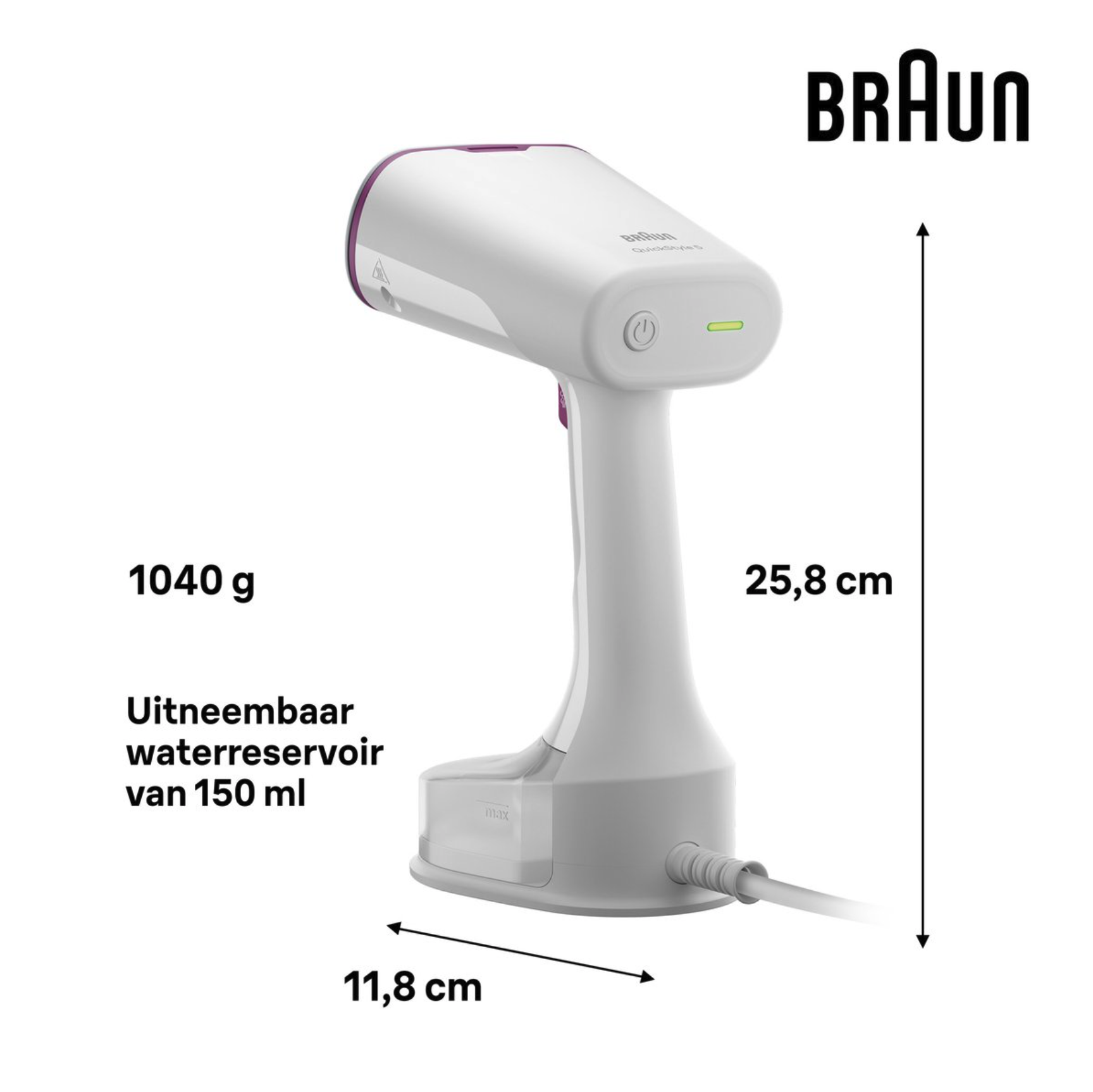 BRAUN (DELONGHI) BHGS5011PU défroisseur vapeur