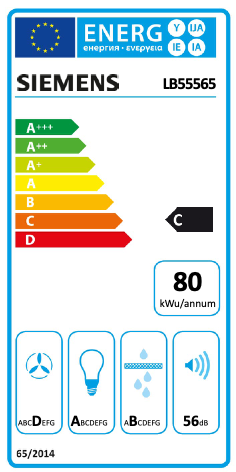 SIEMENS LB55565 IQ300 groupe d'extraction - 55cm