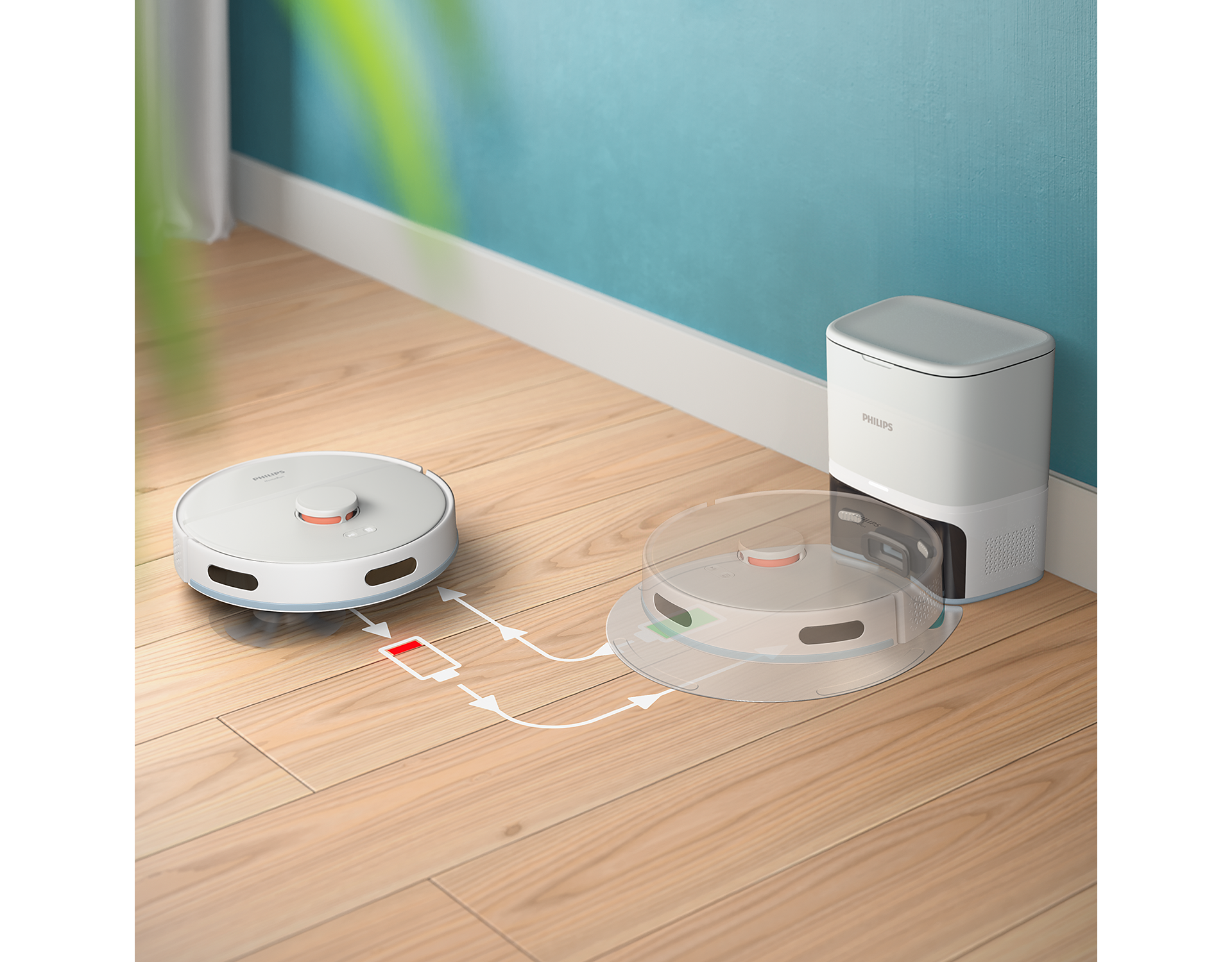 PHILIPS PDXU2100/25 aspirateur robot