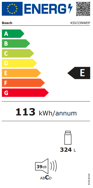 BOSCH KSV33NWEP SERIE 2 refrigérateur pose-libre sans congélateur - 176cm