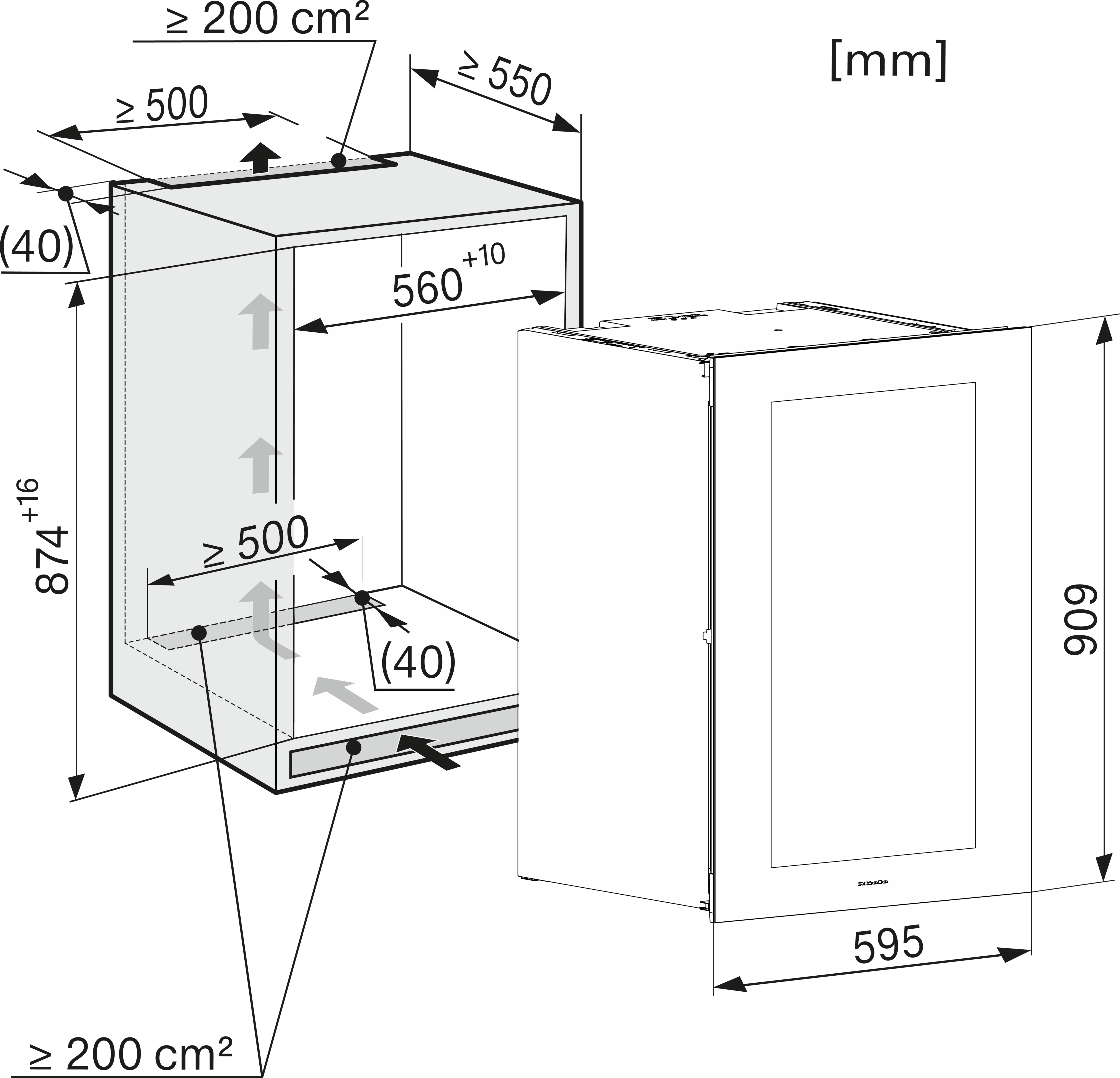 MIELE KWT6422IG-1GRGR cave à vin encastrable