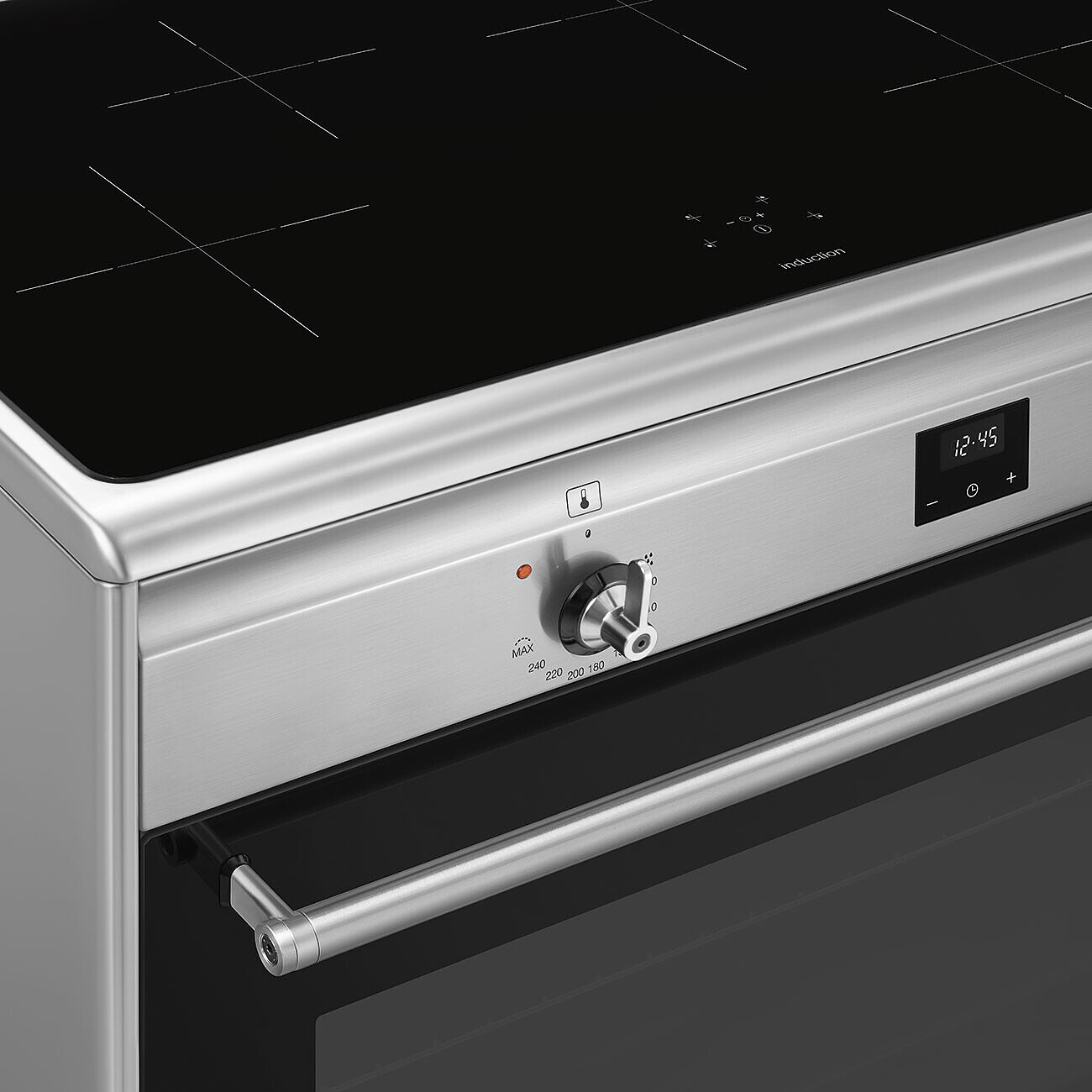 SMEG CG90CIXT cuisinière avec taque à induction - 90cm