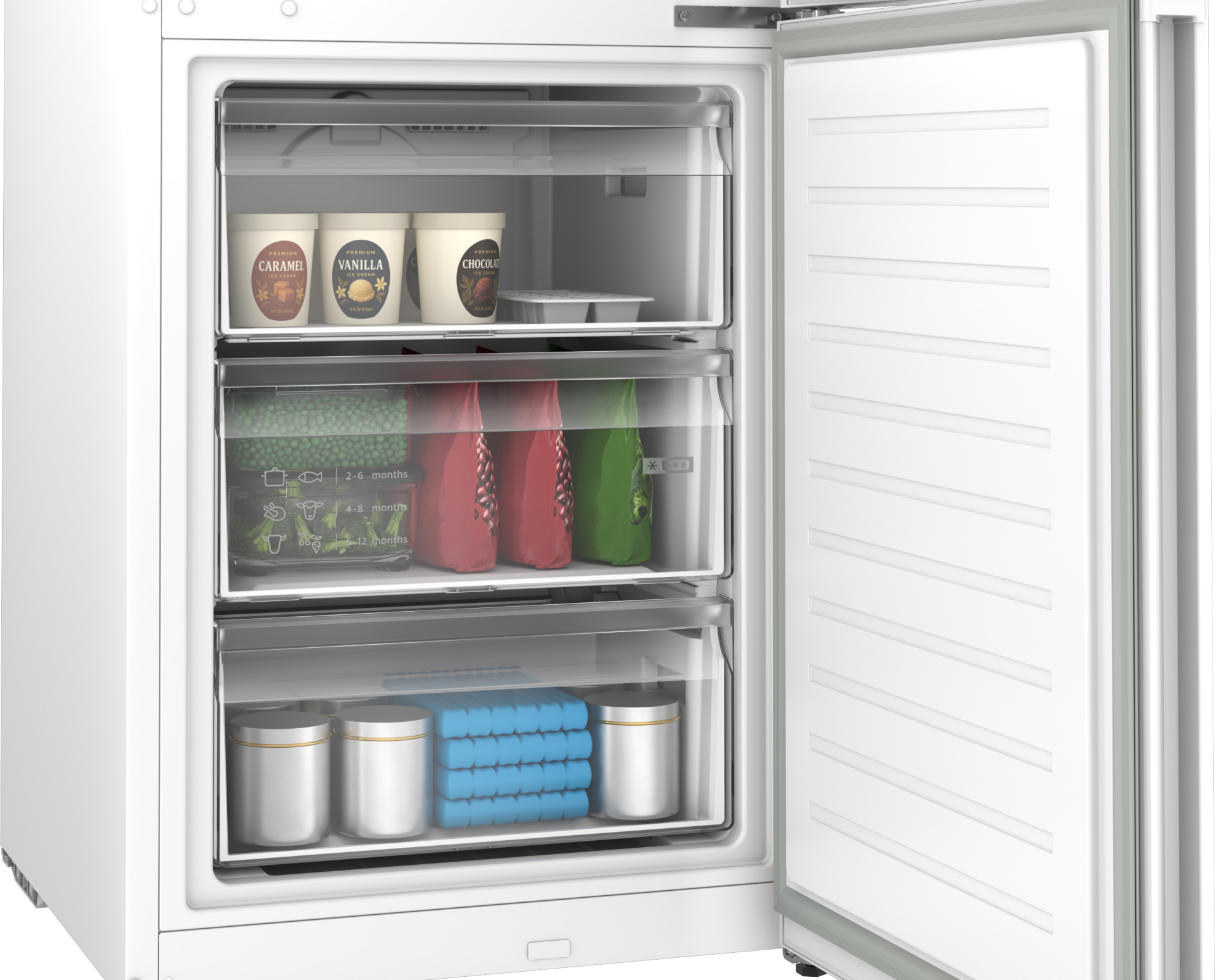 BOSCH KGN39NWCK combiné réfrigérateur-congélateur pose-libre - 203cm