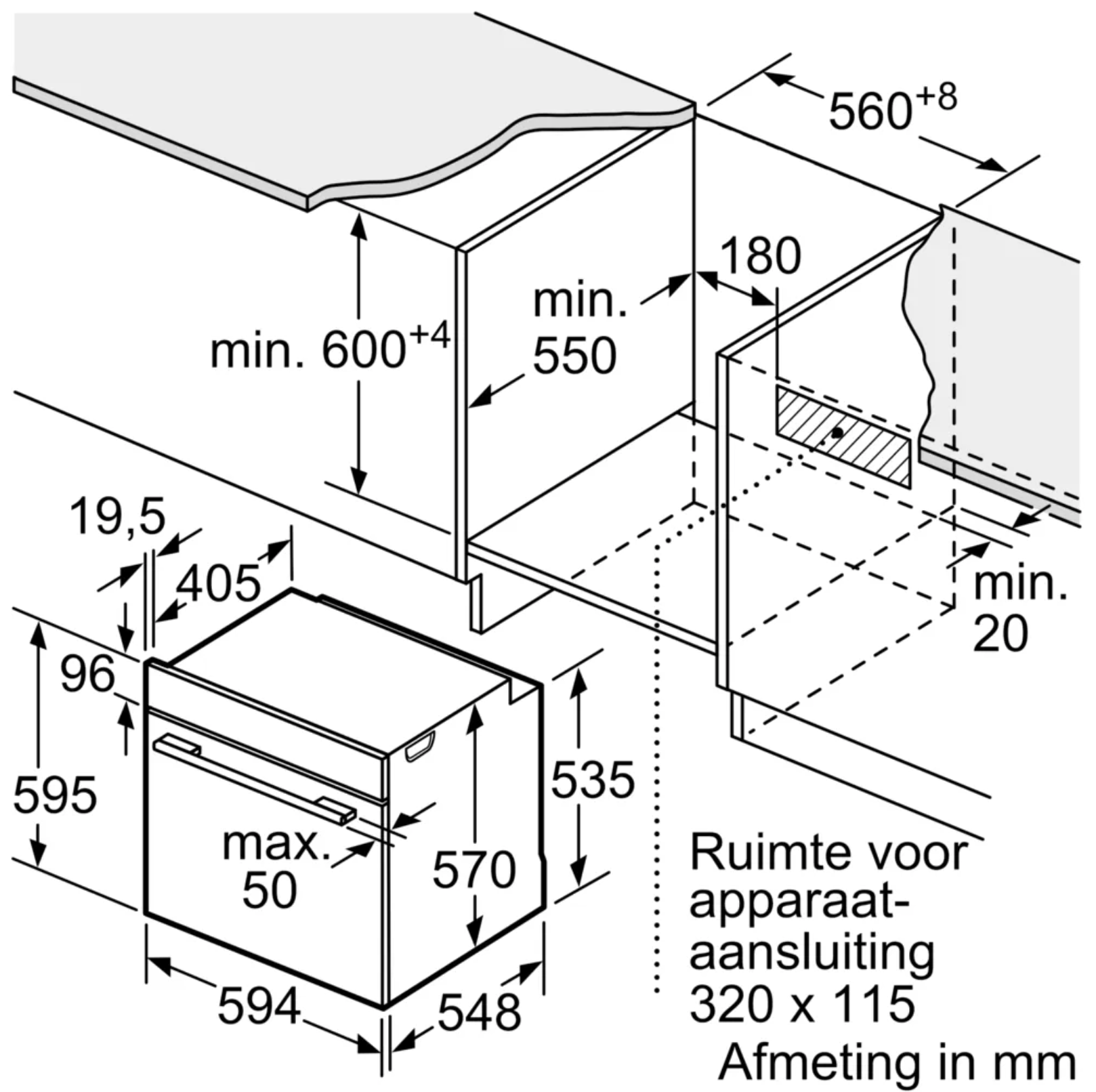 BOSCH HBG4390B3 SERIE 6 four multifonction - 60cm