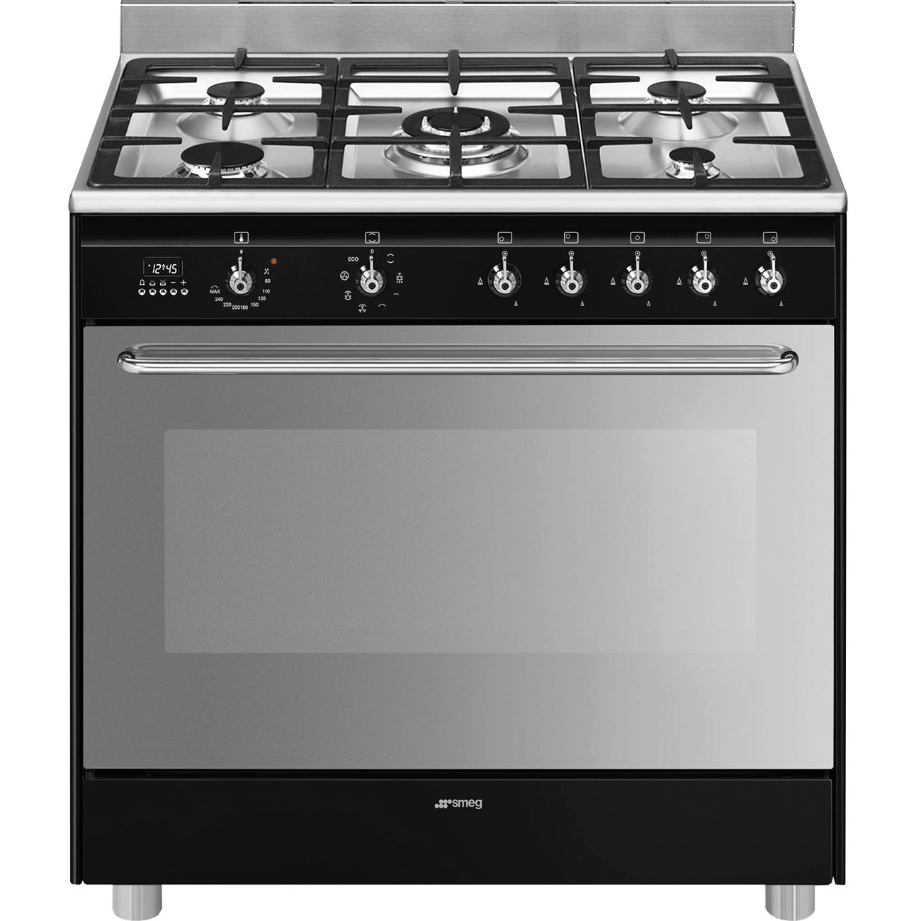 SMEG CG90N2 cuisinière avec taque à gaz - 90cm