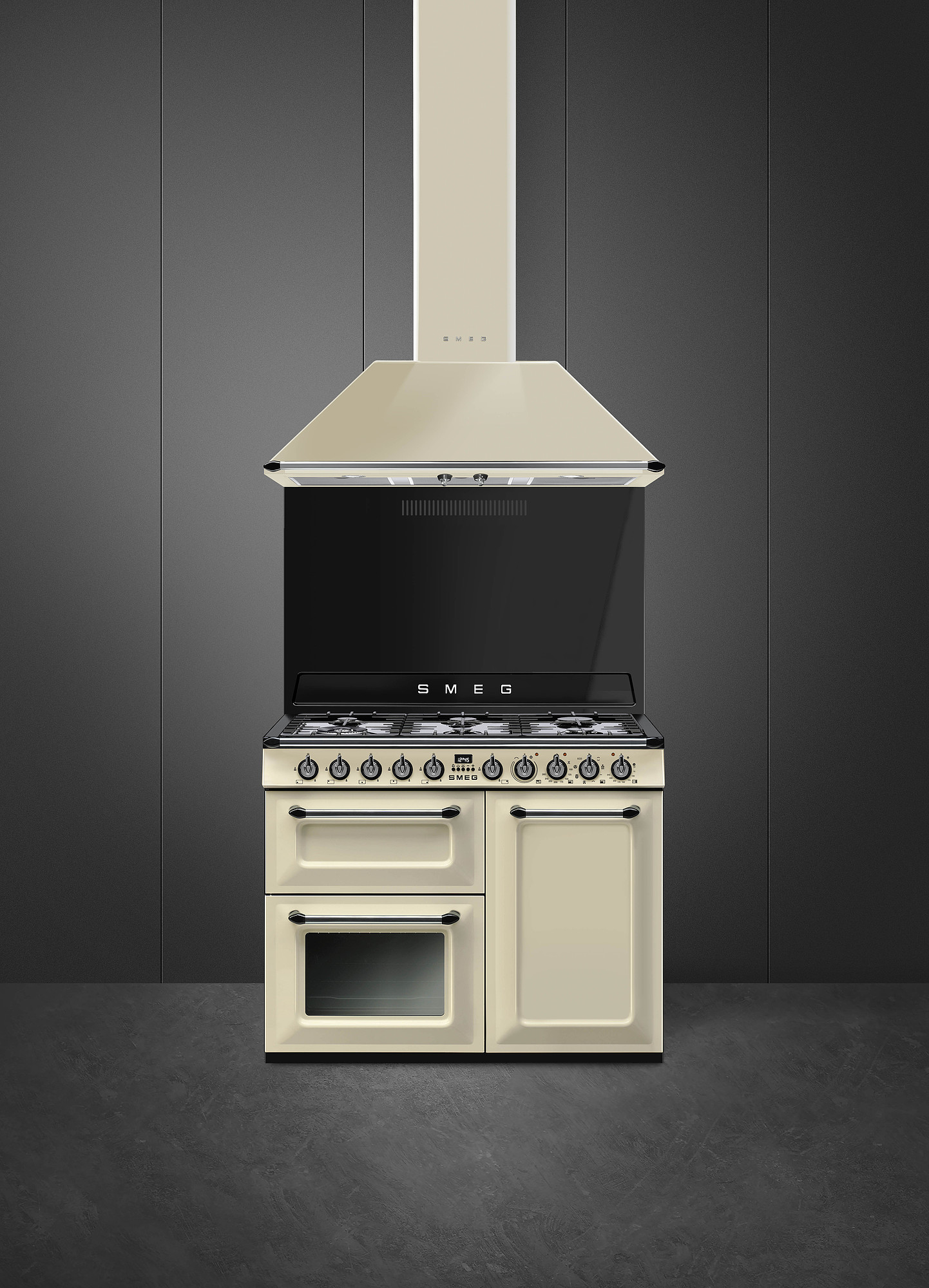 SMEG TR103P cuisinière avec taque à gaz - 100cm